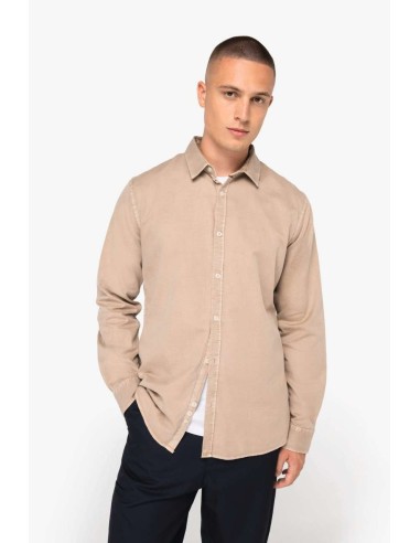 NAT-NS502-MEN'S WASHED SHIRT